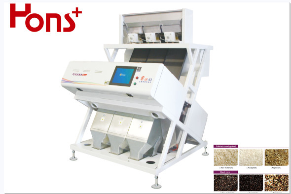 Optical Multiple Functional CCD Rice Color Sorter Window System 3 Chutes
