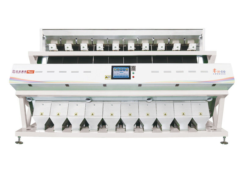 Recyclable 10 Channels Coix Rice Color Sorter With Full Color CCD RGB Camera
