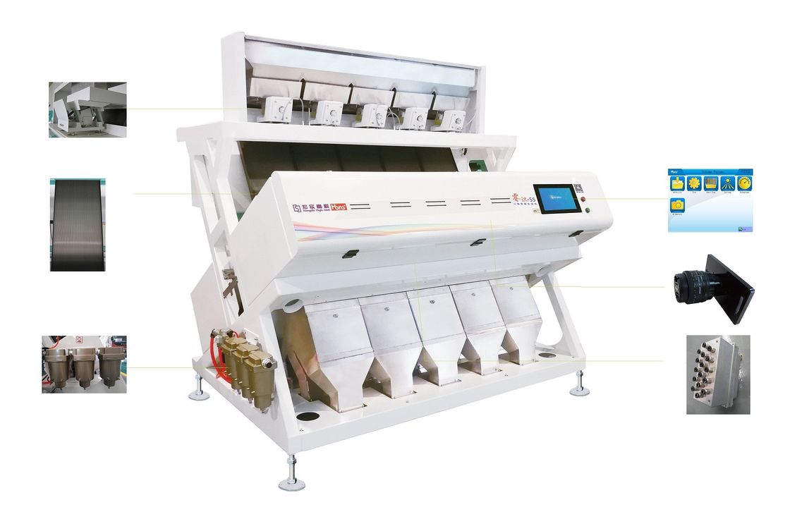 Agricultural Crop Processing Machine Of CCD Color Sorter Of 3.0KW Voltage 220V / 60HZ